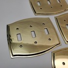 Lot Of 16 Vintage Brass Plated Outlet Covers Metal Wall Plates W o Hardware