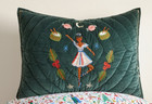 Pottery Barn Kids Nutcracker Embroidered Velvet Std Sham New Rifle Paper Co 