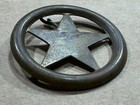 Rare Civil War Texas Cavalry Confederate Officers Hat Pin   Badge    Authentic