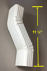Gutter Downspout Offset 2x3 Aluminum  offset 3  a-style  17 Color Choices