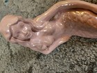 Pale Pink Porcelain Mermaid Figurine 12 long 