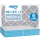 Aerostar 16 3 8 X 21 1 2 X 1 Merv 6 Pleated Air Filter  Ac Furnace Air Filter 