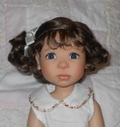 Monique Kayla Doll Wig Size 10 11 Light Brown Short Hair W curls Side Part Nwt