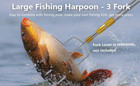 Large Fishing Harpoon 1 11 Prong Barded Stainless Steel Hunting Fish Gig Gaff Fo