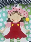 Coton Colors Happy Everything Girl Elf Flat Ornament Handcrafted 2010 Htf  read