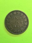 1891 Canadian Queen Victoria Large Penny  Trending At  11