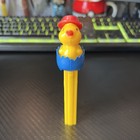 Vintage Pez Chick In Egg No Patent Austria Imc 8 Blue Egg Yellow Stem