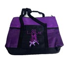 Girls Dance Ballet Purple Full Zip Tote Bag Ballerina