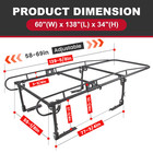 1000 Lbs Adjustable 58 -69  Universal Truck Bed Ladder Rack Lumber Utility Kayak