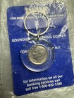 Vintage Coin  dime  Key Chain Key Fob Ring The Dime Savings Bank Of Ny 1967