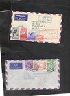 Burma-1971-covers--reg-lot Of 7-to Europe-cancels  -franking  -f- 10