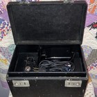 Singer 221 Vintage Original Black Domestic Sewing Machine W  Case   Accessories