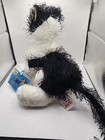 Ganz Webkinz Black White Cat Plush Stuffed Animal With Sealed Code