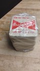 100 Vintage Budweiser Thick Paper Coasters Package 1980s Nos 