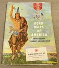 10 Vintage 1950   s State Old Road Maps New York New England Canada
