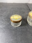 Vintage Antique Dresser Vanity Floral Jar Contaner Powder Set Of 3