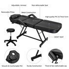 Massage Salon Bed Spa Tattoo Beauty Bed Table With Adjustable Salon Stool