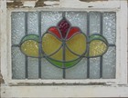 Florals Old English Leaded Stained Glass Window 20 75  X 16 