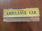 Early Vintage Ambulance Car  truck  - Japanese Tin Friction - Empty Box - 6 1 2 