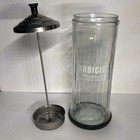 Barbicide Disinfectant Glass Jar King Research Inc Lg 11 5  Tall  Vintage Barber