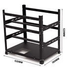    3 Layers Open Air Mining Rig Frame 12 Gpu Computer Case Miners Rack Fast Ship