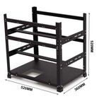 3 Layers Open Air Mining Rig Frame 12 Gpu Computer Case Miners Rack Us Stock