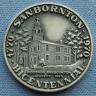1770-1970 Sanborton New Hampshire Nh Bicentennial Sterling Silver Medal