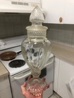 Vintage Minty C 1900 16 1 2       reverse Swirl    W blown Out Panels Apothecary Jar