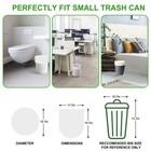4 Gallon Clear White Trash Bags - 105 Count 4 Gal Garbage Can Liners Unscente   