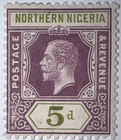 Travelstamps  1912 Northern Nigeria Stamps Kgv  Mint  Original Gum  Hinged  5 D