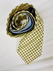Silk Yellow And Blue Patterned Men s Tie