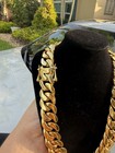 Heavy Gold Plated Cuban Link Chain 20 Mm 20 Inchies