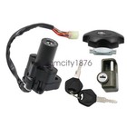 Fit For 96-24 Suzuki Dr650se 3700004812 Ignition Switch Fuel Gas Cap Lock Keys