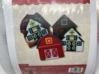 Country  Barns Coasters  With  Holder   Plastic Canvas  7ct  Kit    113 