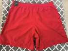 Jordan Standard Fit Men s Red Swim Shorts Xxl Lined Elastic Waist Pockets