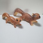 Vintage Norcrest Japan Mcm Tree Climbing Squirrels 7  And 5  Mom   Baby