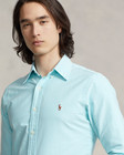 Nwt Polo Ralph Lauren Men s Slim Fit Oxford Shirt Sz M Aegean Blue Long Sleeves