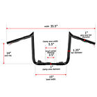 Pre-wired 14  Ape Hanger Meathhook Bar Handlebar For Harley Street Glide 08-13