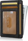 Wallet For Men  Credit Card Holder  Slim Minimalist Wallet  Front Pocket Rfid Bl