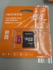 Adata 64gb Micro Sdhc Card With Adapter Uhs-i Class 10 Lot Of 2