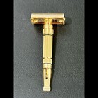 Vintage 1960 Gold Gillette Adjustable Toggle Safety Razor F-4