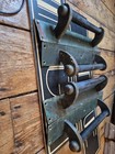 Pair Large Antique Vintage Old Art Deco Door School Shop Handles Pulls 15  