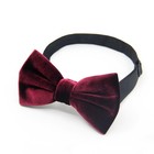 Luckyvestir Men s Velvet Bow Tie  Pre-tied Adjustable Bowties  Silk Black Nec   