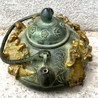Antique Teapot Retro Bronze Miscellaneous Gilt Buddha Statue Handles Statues