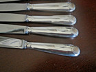 Set 6 Vendome   Arcantia Christofle Silverplate 9 3 4  Dinner Knifes No Monogram