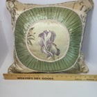 Croscill Home Iris Gold Floral Corded Throw Decorative Bed Pillow  19 