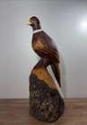 Chainsaw Carved Pheasant Wood Carving Sculpture Statue Birds Art Cabin Decor 26   