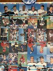 Rare Vintage 1991 Topps Stadium Club Baseball Card Uncut Sheet Of 100 Cards           