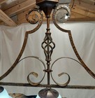 Pool Table Light  chandelier Vintage Style Oil Rubbed  Three Globes 36 Inches 