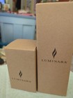 Set  Luminara Real Flame-effect Flameless Candle 3 5  7 Green Glitter Set Timers